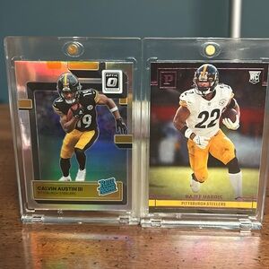 Calvin Austin III 2022 Donruss Optic Prizm Rookie & Najee Harris 2021 Rookie